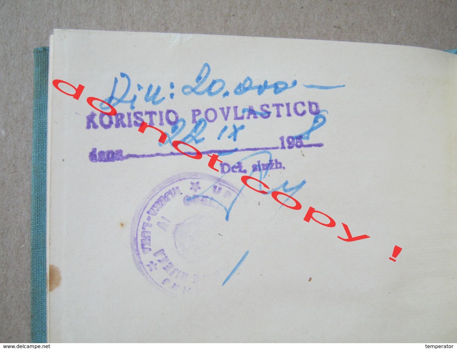 Croatia / Rijeka - Jugoslovenska linijska plovidba, Yugoslav liner shipping, booklet with seal: Belgrade Dubrov ( 1958 )