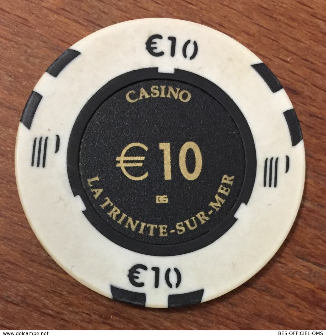 56 LA TRINITÉ-SUR-MER CASINO GROUPE PARTOUCHE JETON DE 10 EURO CHIP COINS TOKENS GAMING - Casino