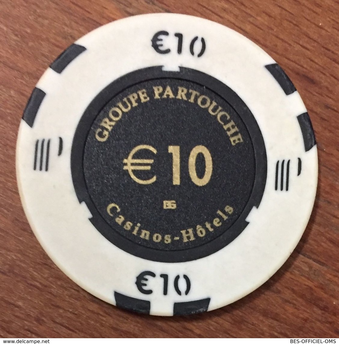 56 LA TRINITÉ-SUR-MER CASINO GROUPE PARTOUCHE JETON DE 10 EURO CHIP COINS TOKENS GAMING - Casino