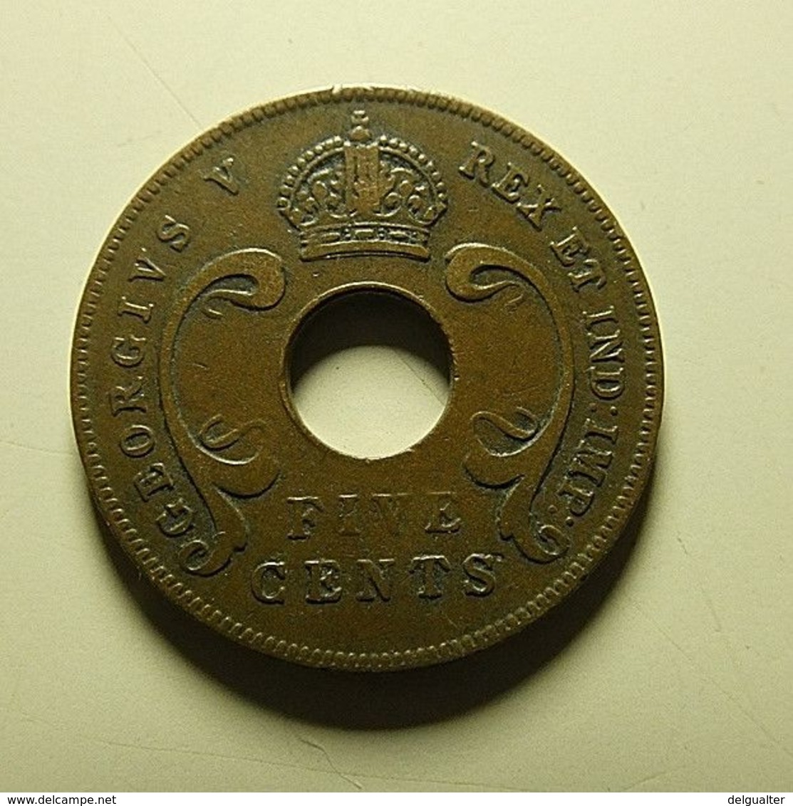 East Africa 5 Cents 1921 - Colonia Británica