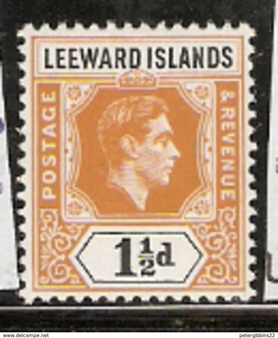 Leeward Islands  1938  SG  102  1/1,2d Yellow Orange  Unmounted Mint - Leeward  Islands
