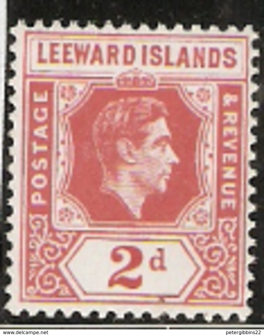 Leeward Islands  1938  SG  104  2d Red   Unmounted Mint - Leeward  Islands