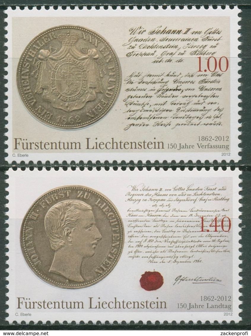 Liechtenstein 2012 Verfassung Verfassungsurkunde 1622/23 Postfrisch - Nuevos