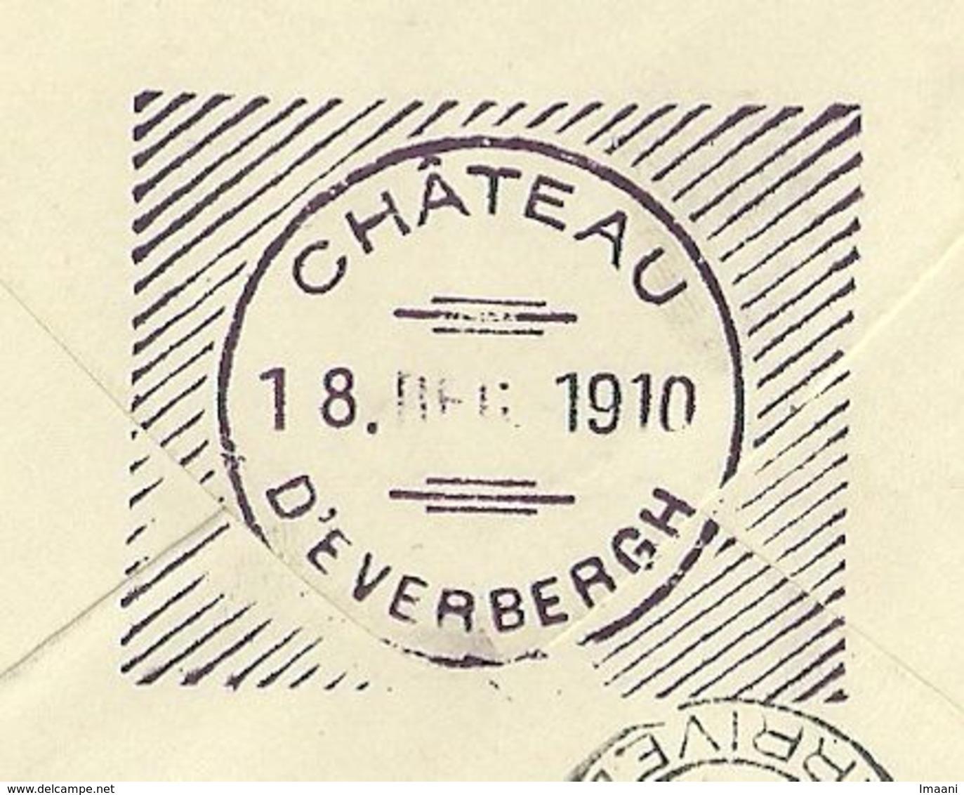 Lettre En Franchise Service Du Roi GD Maréchal De La Cour C.Everbergh 19/12/1911 Verso C.Privé Du Château (K5211) - Zonder Portkosten