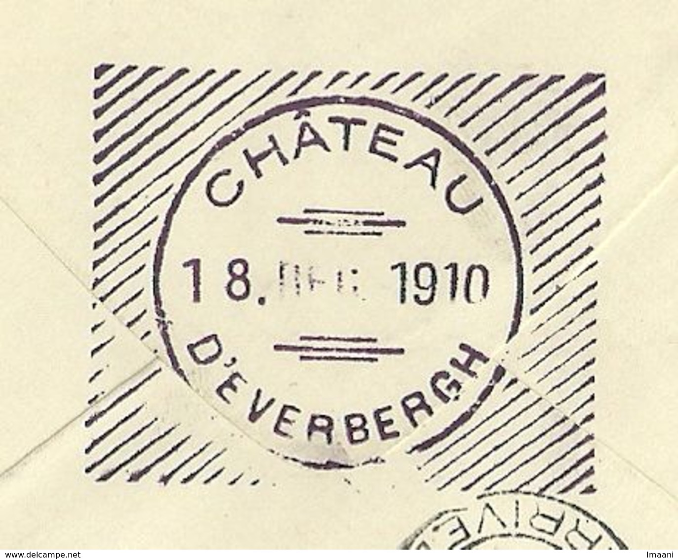 Lettre En Franchise Service Du Roi GD Maréchal De La Cour C.Everbergh 19/12/1911 Verso C.Privé Du Château (K5211) - Franchise