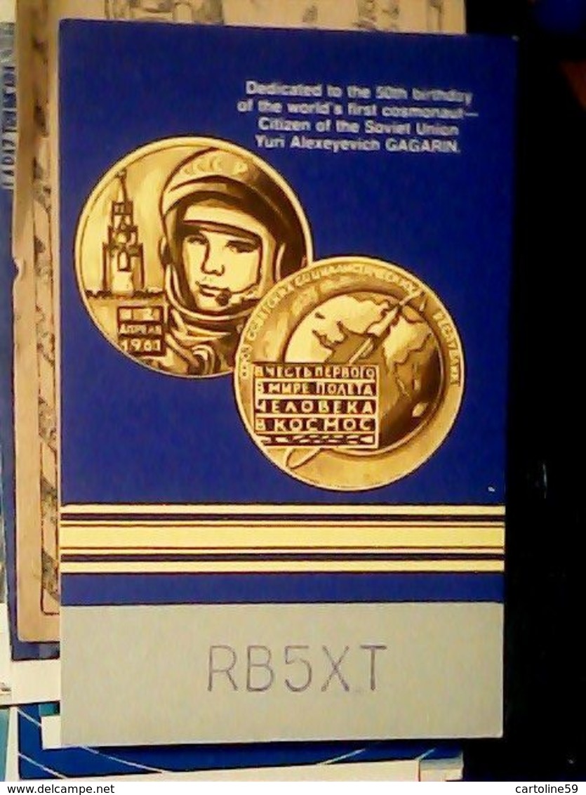 QSL CARD USSR  RUSSIA  USSR CCCP RADIO ASTRONAUTA YURI GAGARIN 1980 V1986 HQ10045 - Autres & Non Classés