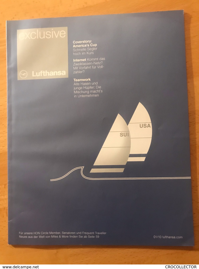 EXCLUSIVE LUFTHANSA MAGAZINE FOR LUFTHANSA HON CIRCLE, SENATORS AND FREQUENT TRAVELLERS 01/2010 - Inflight Magazines