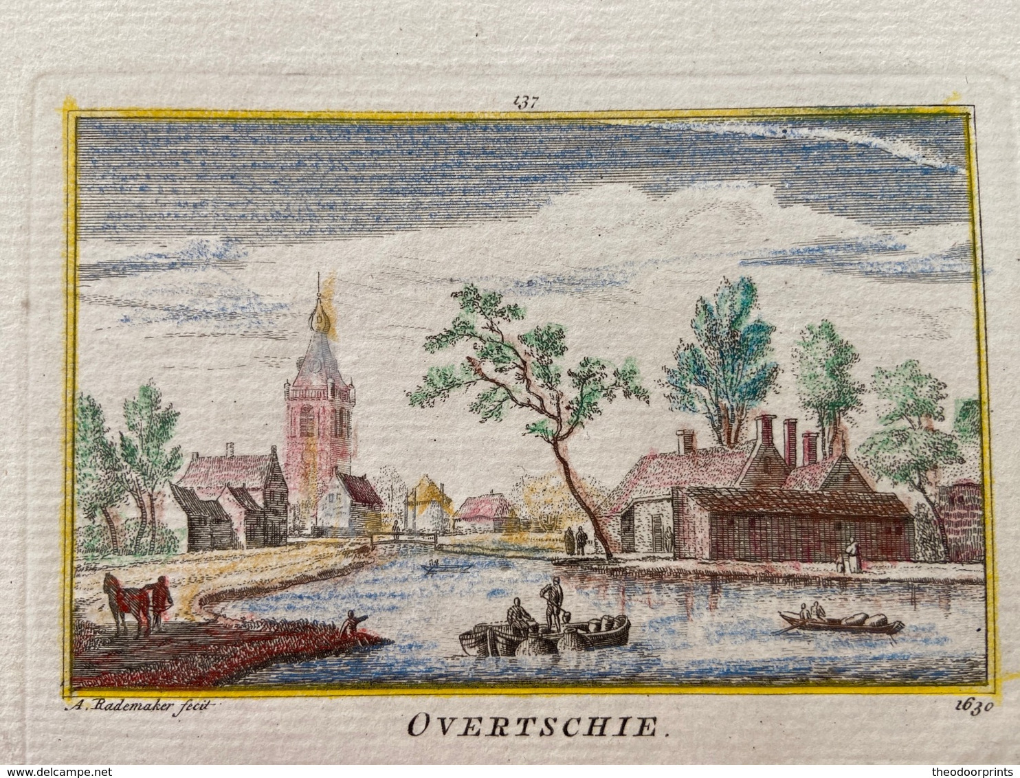 Gezicht Op Overschie, Rotterdam 1725 - Sonstige & Ohne Zuordnung