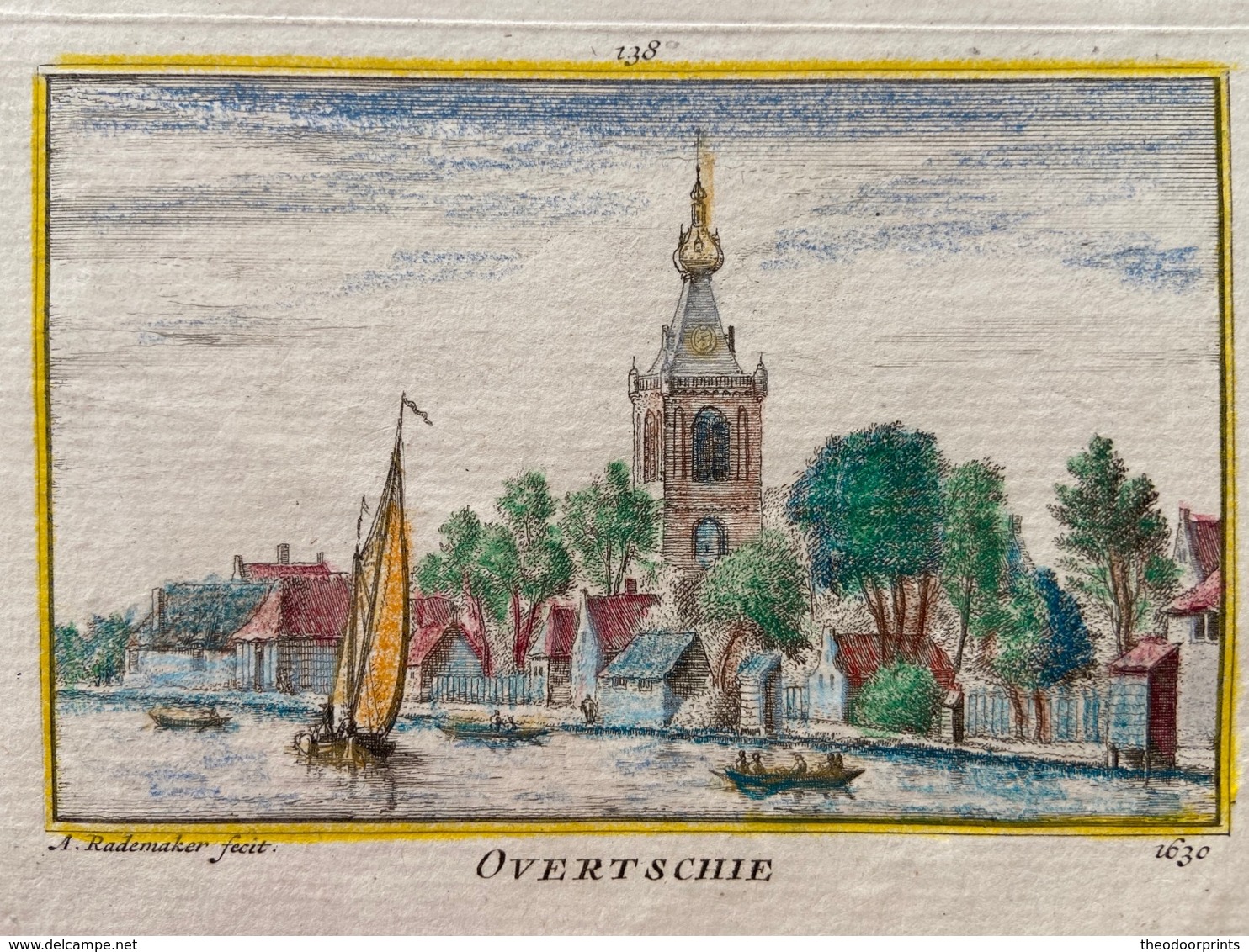 Gezicht Op Overschie, Rotterdam 1725 - Sonstige & Ohne Zuordnung