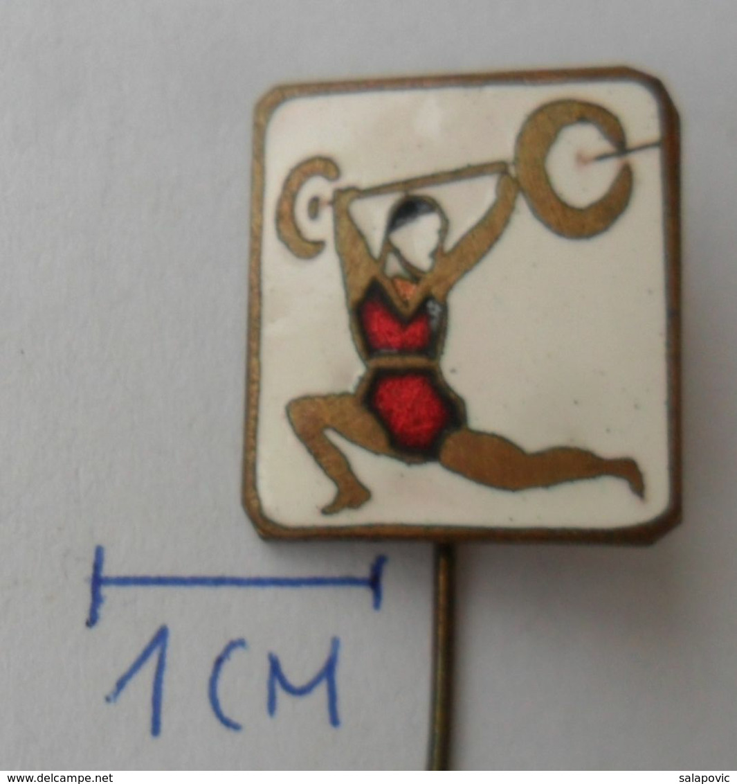 WEIGHTLIFTING  PINS BADGES P4/5 - Weightlifting