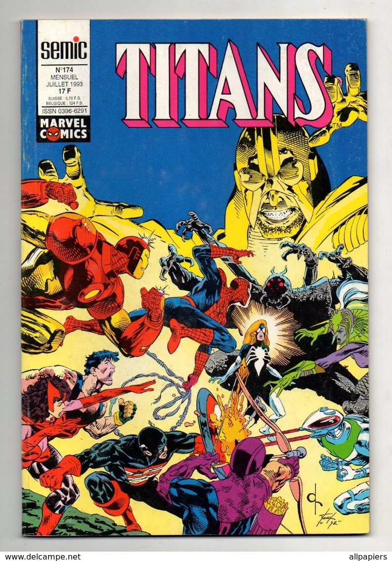 Comics Titans N°174 Warlock - Les Vengeurs De La Côte Ouest - Excalibur De 1993 - Titans