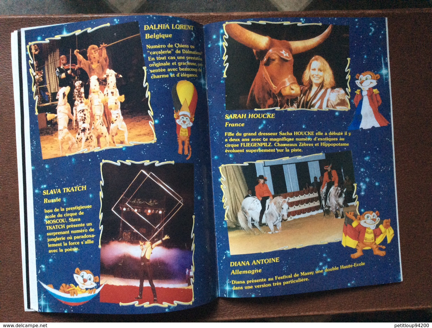 PROGRAMME CIRQUE  FESTIVAL INTERNATIONAL DU CIRQUE DE MASSY Ville de Massy  ANNEE 1998