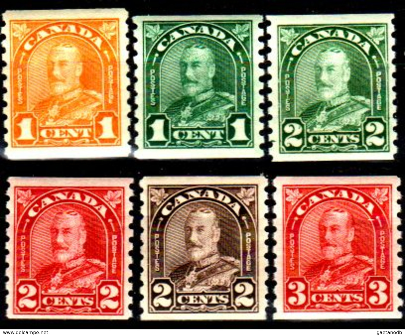 B268-Canada 1930-31 (++/+) MNH/LH- Senza Difetti Occulti - - Coil Stamps