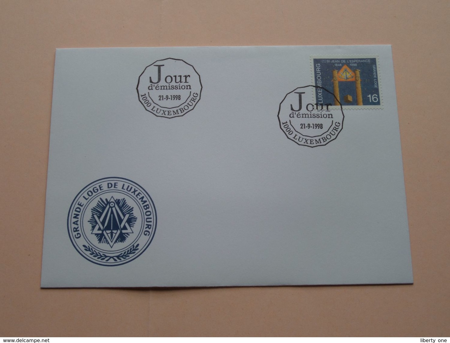 GRANDE LOGE De LUXEMBOURG Luxembourg 1998 ( Enveloppe ( FDC P & T 10 / 1998 ) Omslag > Voir Photo Svp ) Luxembourg ! - FDC