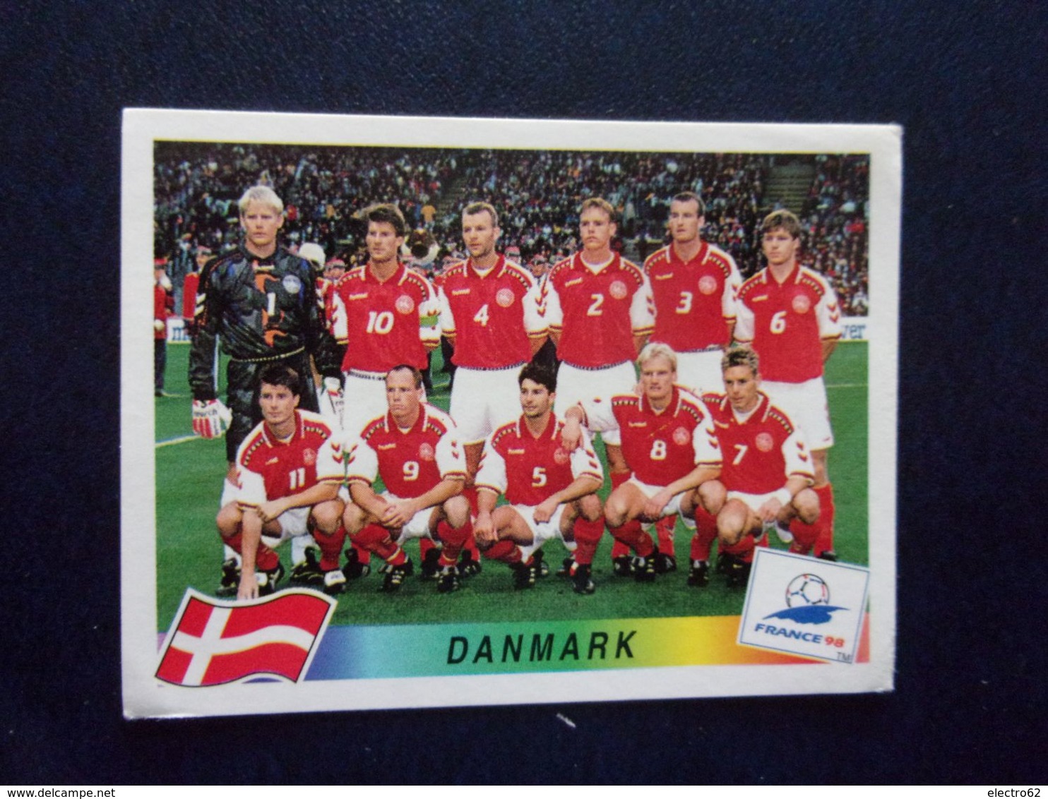 PANINI Football FRANCE 98 N°210 Danemark Danmark Brian Laudrup Denmark Dänemark Danimarca Denemarken - Franse Uitgave