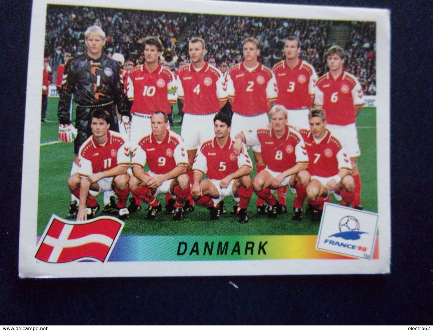 PANINI Football FRANCE 98 N°210 Danemark Danmark Brian Laudrup Denmark Dänemark Danimarca Denemarken - Franse Uitgave