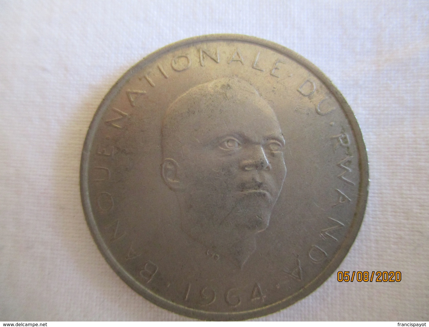 Rwanda: 10 Francs 1964 - Rwanda