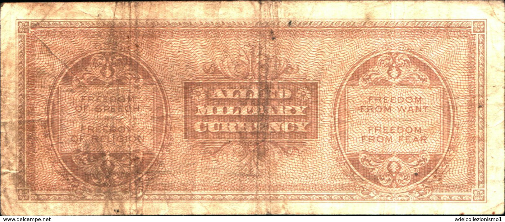 19788) Banconota Da 500 LIRE AM (ITALIANO) SERIE 1943 Banconota Non Trattata Senza Tagli O Buchi.vedi Foto - 2. WK - Alliierte Besatzung