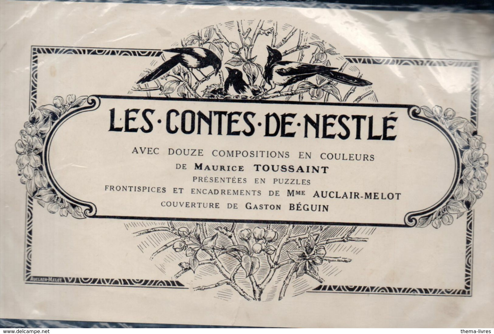 Pub NESTLE   LA NOURRICE EN BOITE (ill Maurice Toussaint) (M0572) - Reclame