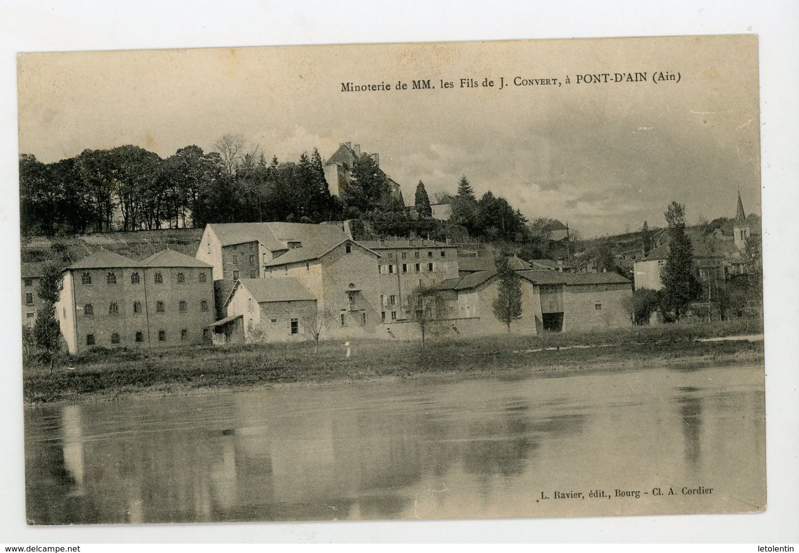 CPA: 01 - MINOTERIE DE MM. LES FILS DE J. CONVERT À PONT D'AIN - - Non Classés