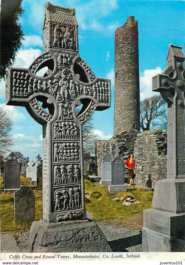 CPSM Celtic Cross And Round Tower-Monasterboice     L3111 - Louth