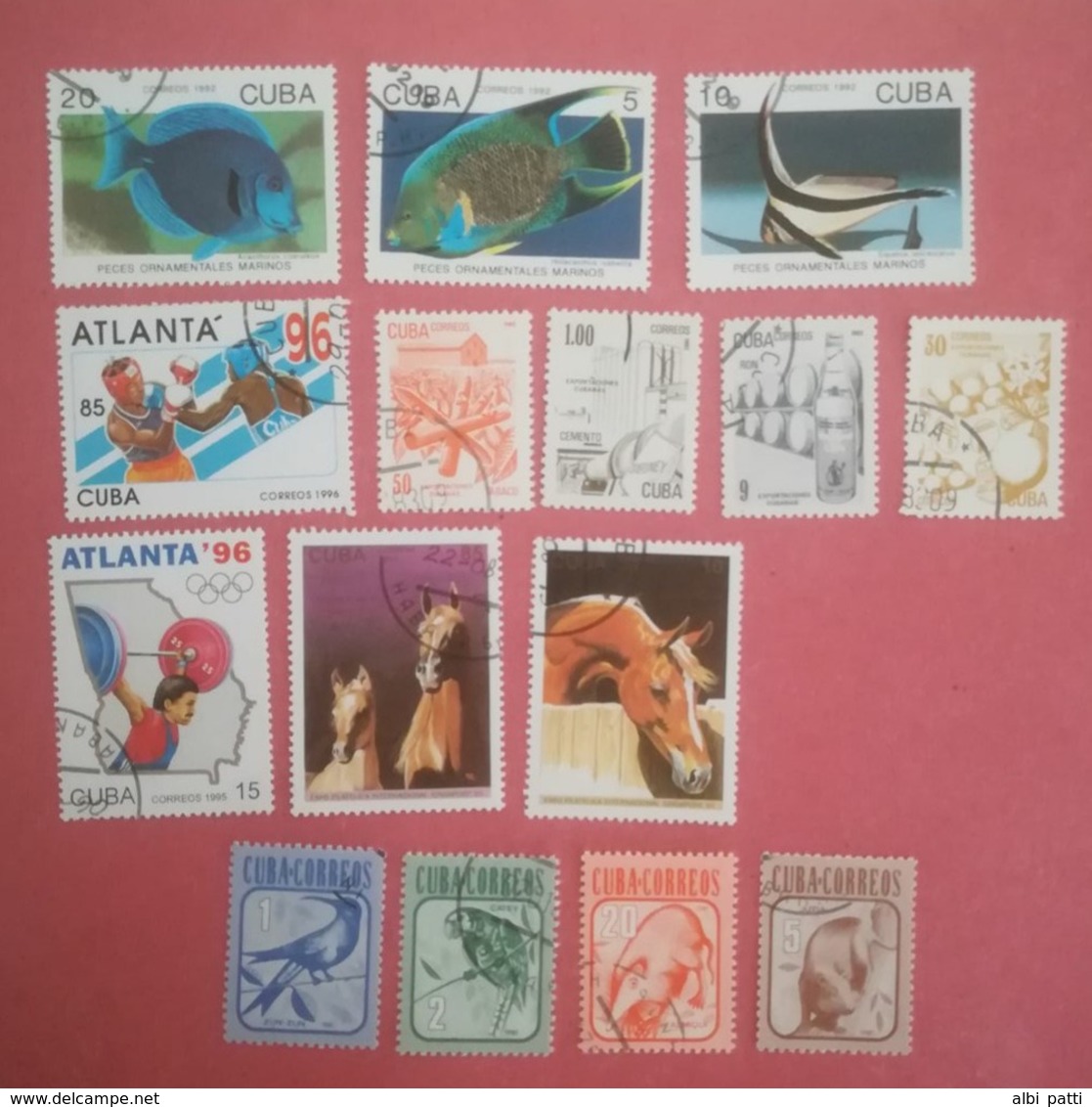 CUBA LOT OF USED STAMPS