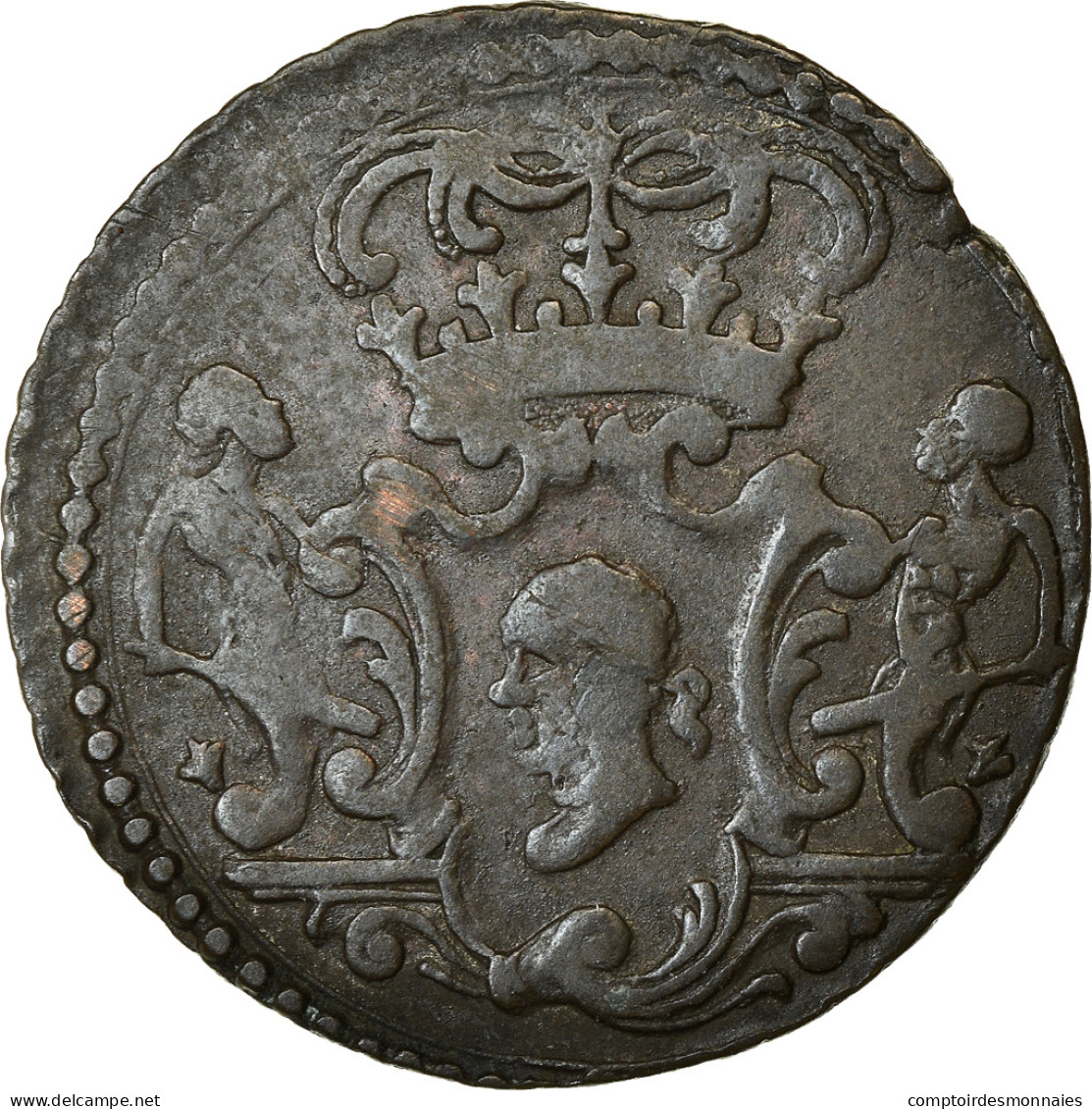 Monnaie, États Italiens, CORSICA, General Pasquale Paoli, 2 Soldi, 1766 - Corsica (1736-1768)