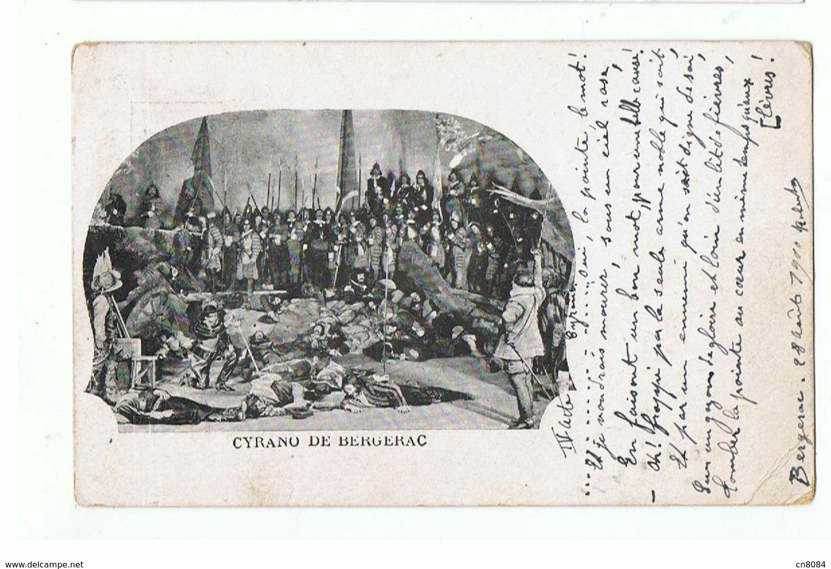 CYRANO DE BERGERAC Acte IV, CARTE PRECURSEUR 1900 - Teatro