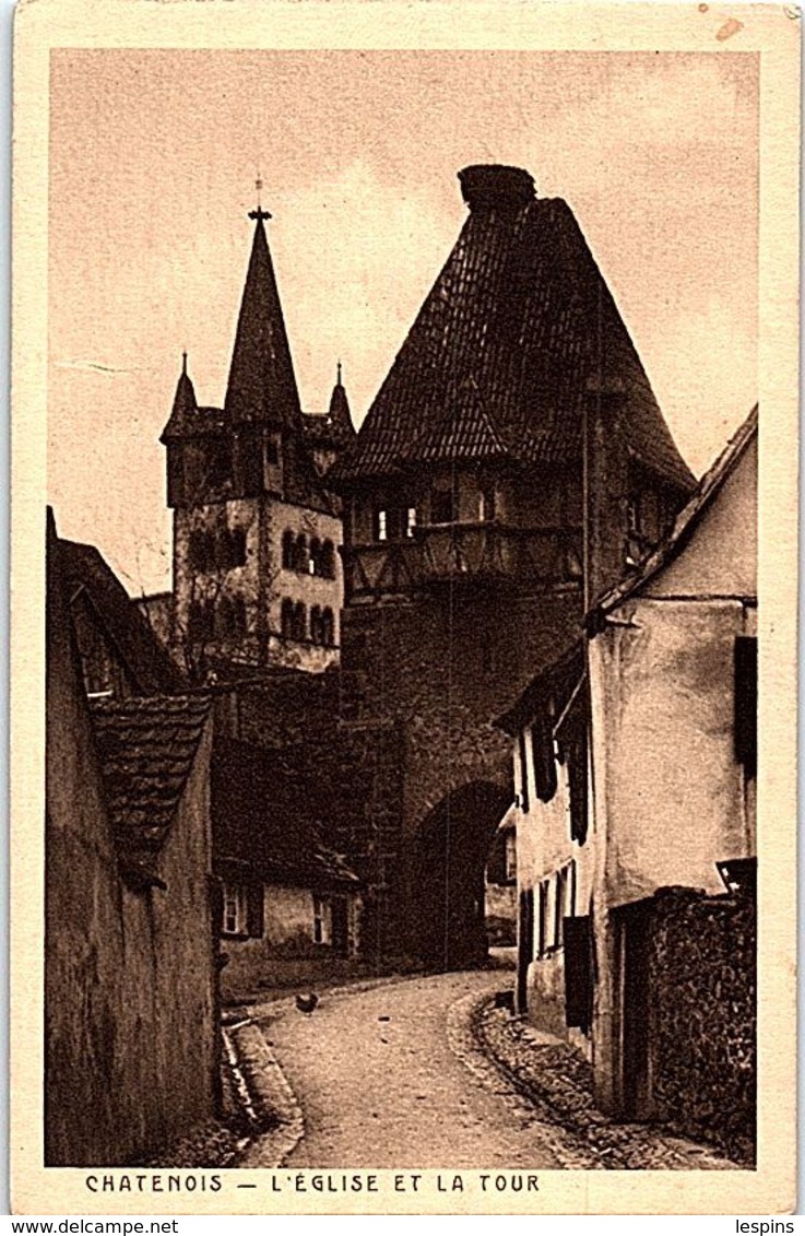 67 - CHATENOIS -- L'Eglise Et La Tour - Chatenois