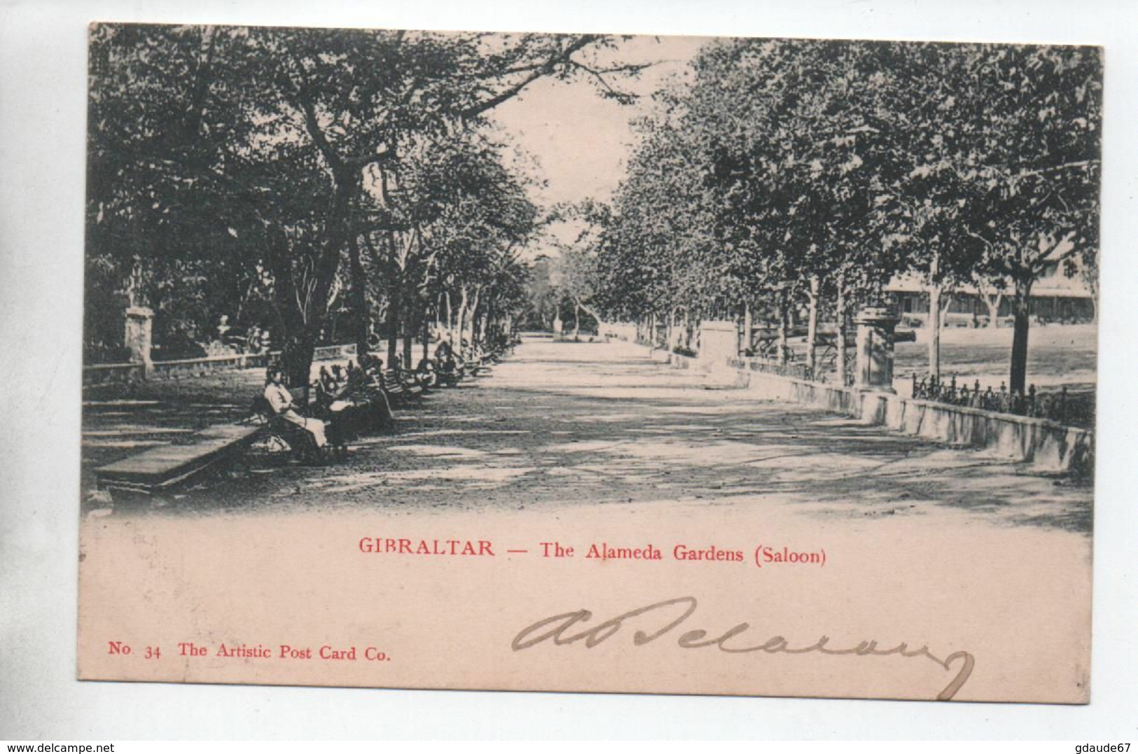 1904 - CP De GIBRALTAR Pour VINCELLES DU JURA - Gibraltar