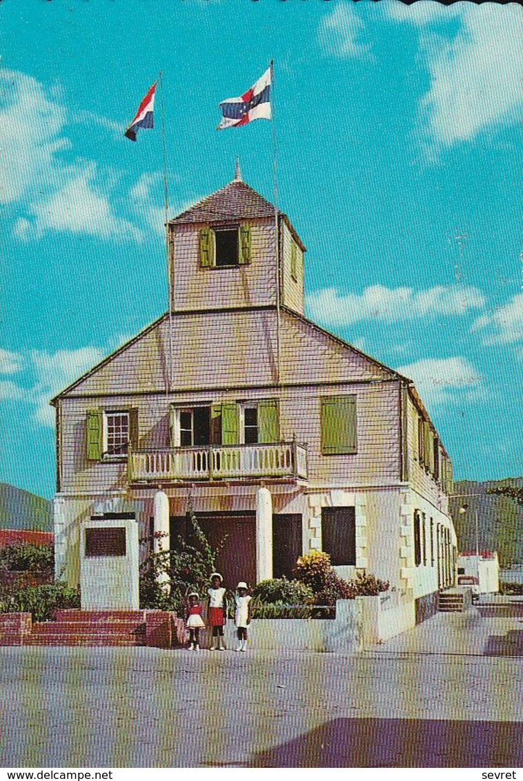 SAINT-MARTIN. - TOWN HALL, PHILIPSBURG. Carte RARE - Saint-Martin