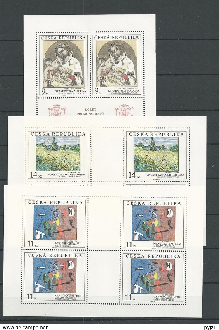 1993 MNH Ceska Republika, Kleinbogen,  Postfris - Blocks & Kleinbögen