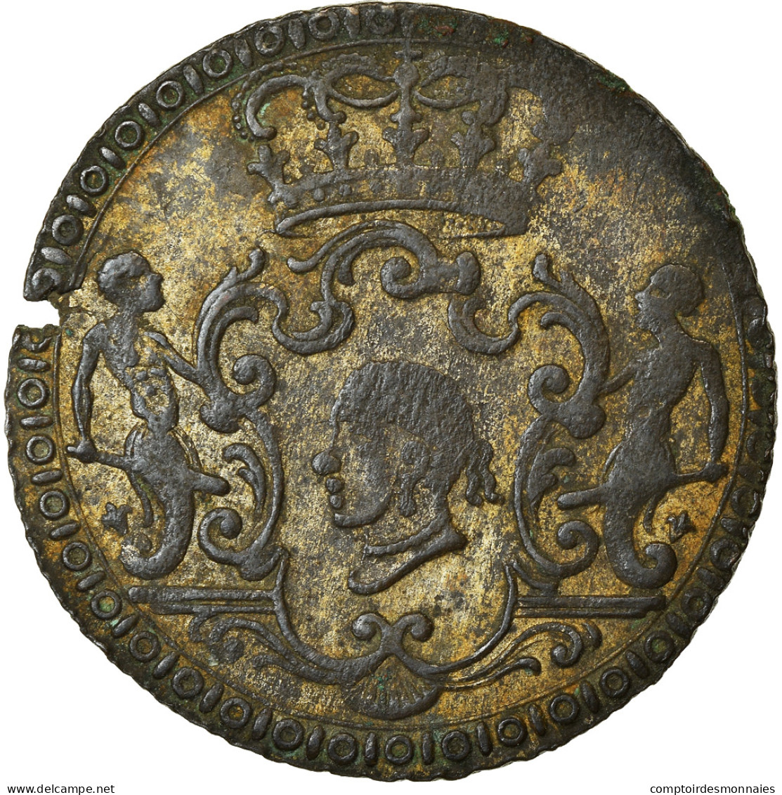 Monnaie, États Italiens, CORSICA, General Pasquale Paoli, 4 Soldi, 1765 - Korsika (1736-1768)