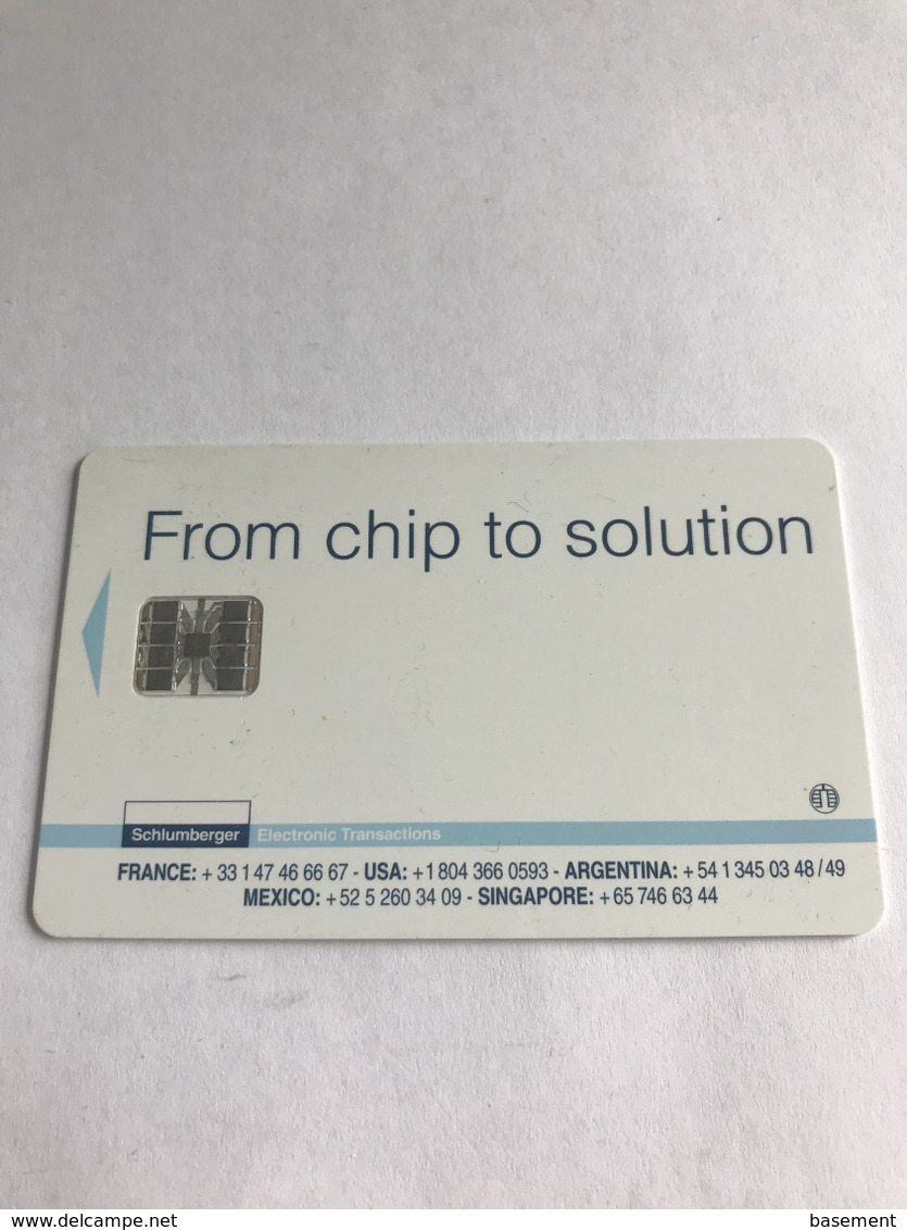 7:153 - Sclumberger From Chip To Solution - Origine Sconosciuta