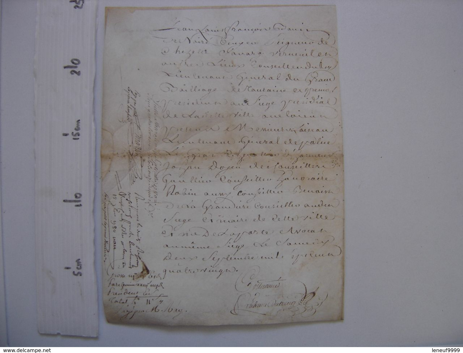 Cahier Manuscrit PARCHEMIN Ecriture 1680 - TOUT EST EN PHOTO ;-) - Manuscrits