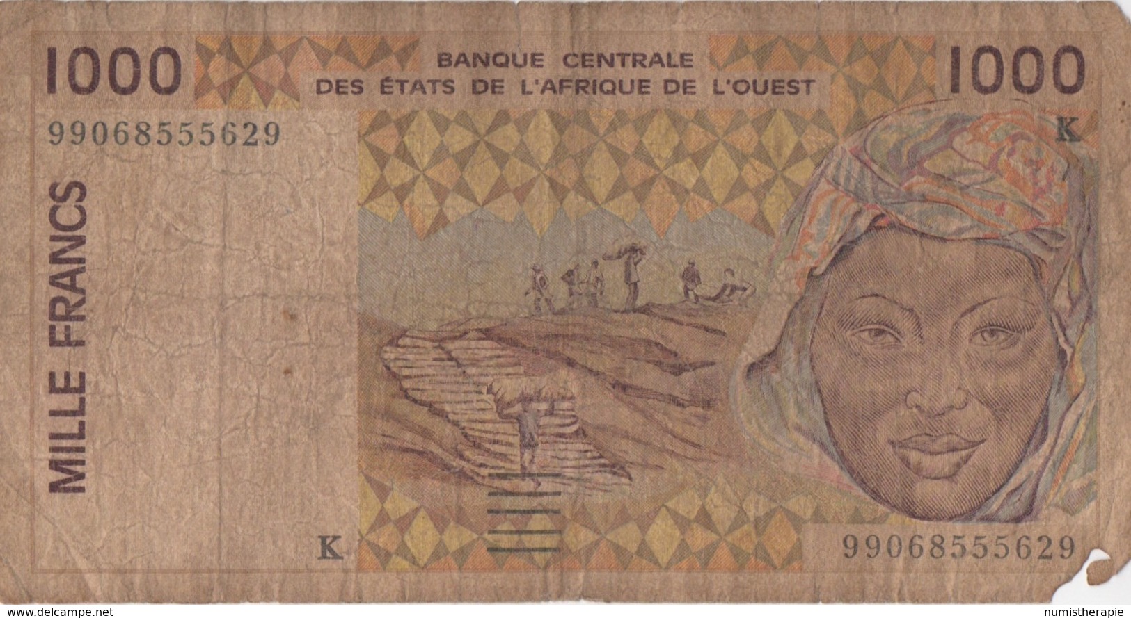 Afrique Ouest : 1000 Francs K (très Mauvais état) - Andere - Afrika