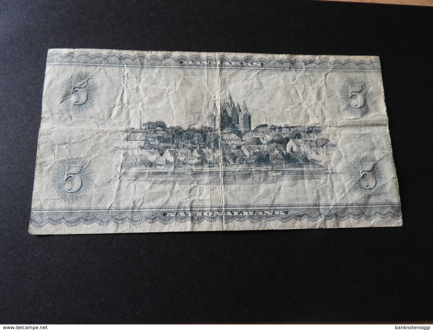 National Bank Dänemark 5  Kroner 1954 - Danimarca