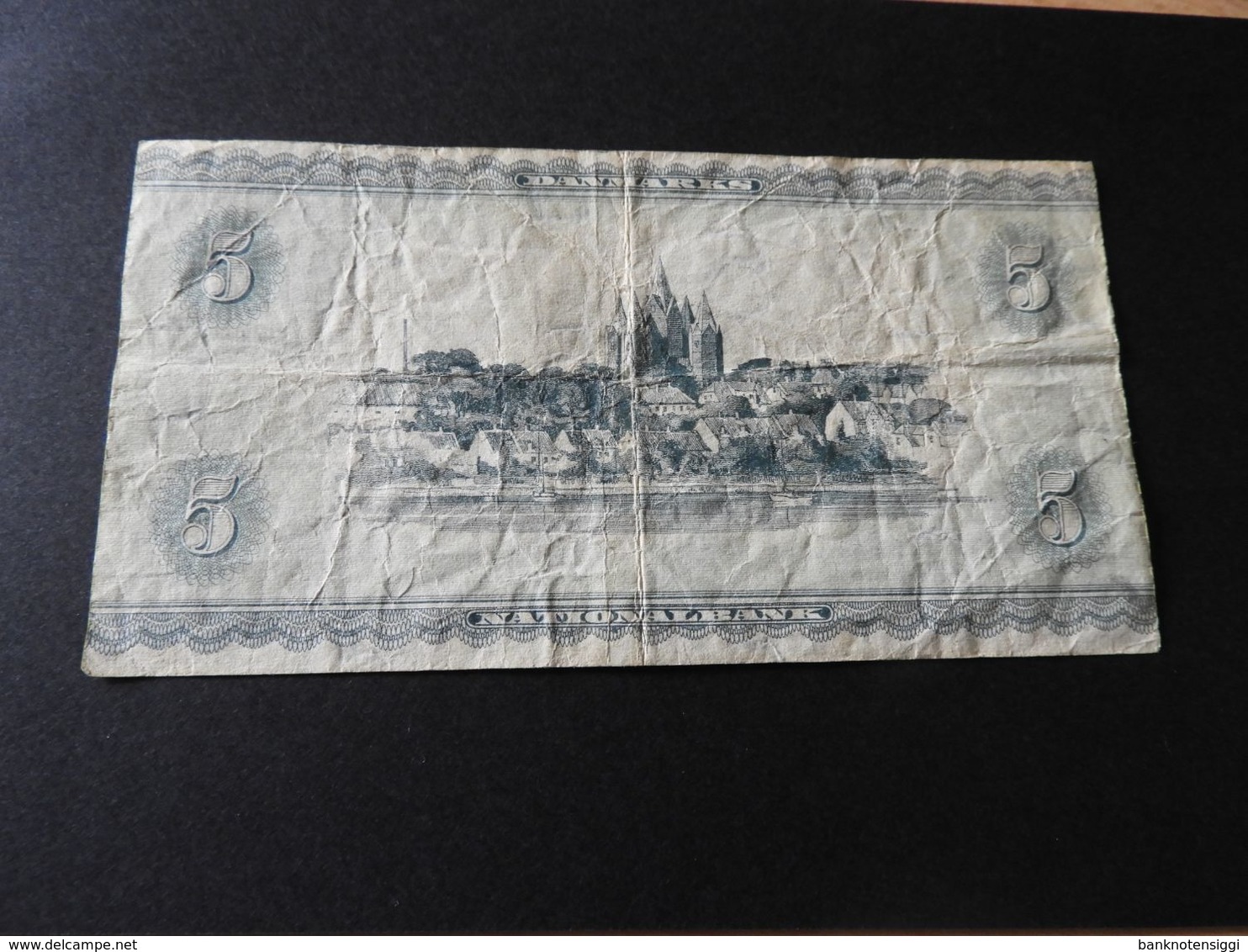 National Bank Dänemark 5  Kroner 1954 - Dinamarca