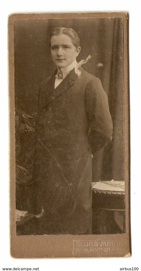 FOTO PHOTO DÉBUT 20 ème SIECLE - GEORG MINNE MUHLHAUSEN - JEUNE HOMME BOURGEOIS - Anciennes (Av. 1900)