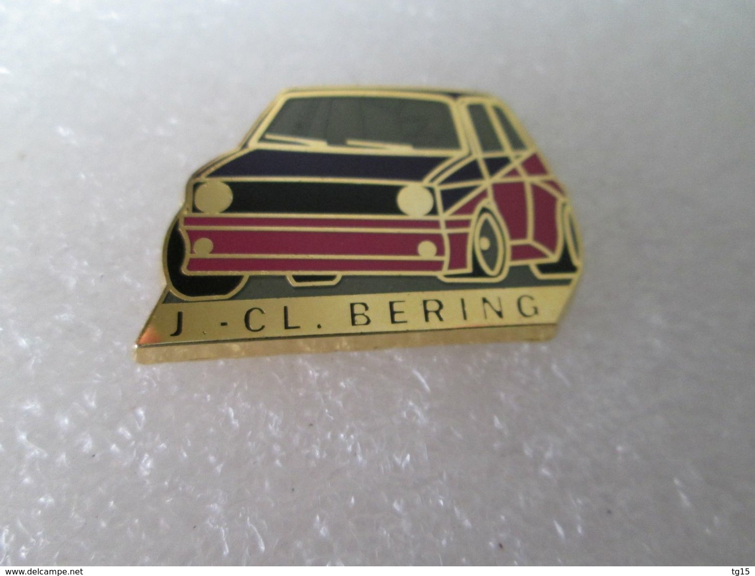 RARE PIN'S    VOLKSWAGEN  GOLF  GTI  RALLYE  JEAN CLAUDE BERING  Zamak  MAXIMILIEN PIN'S - Volkswagen