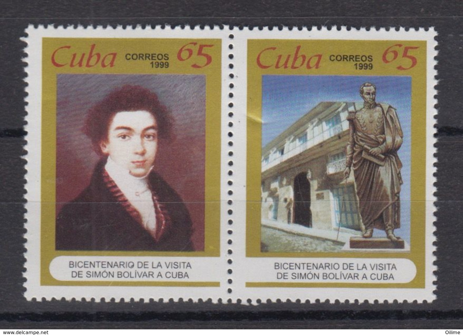 CUBA 1999. SIMÓN BOLÍVAR. MNH. EDIFIL 4342/43 - Otros & Sin Clasificación