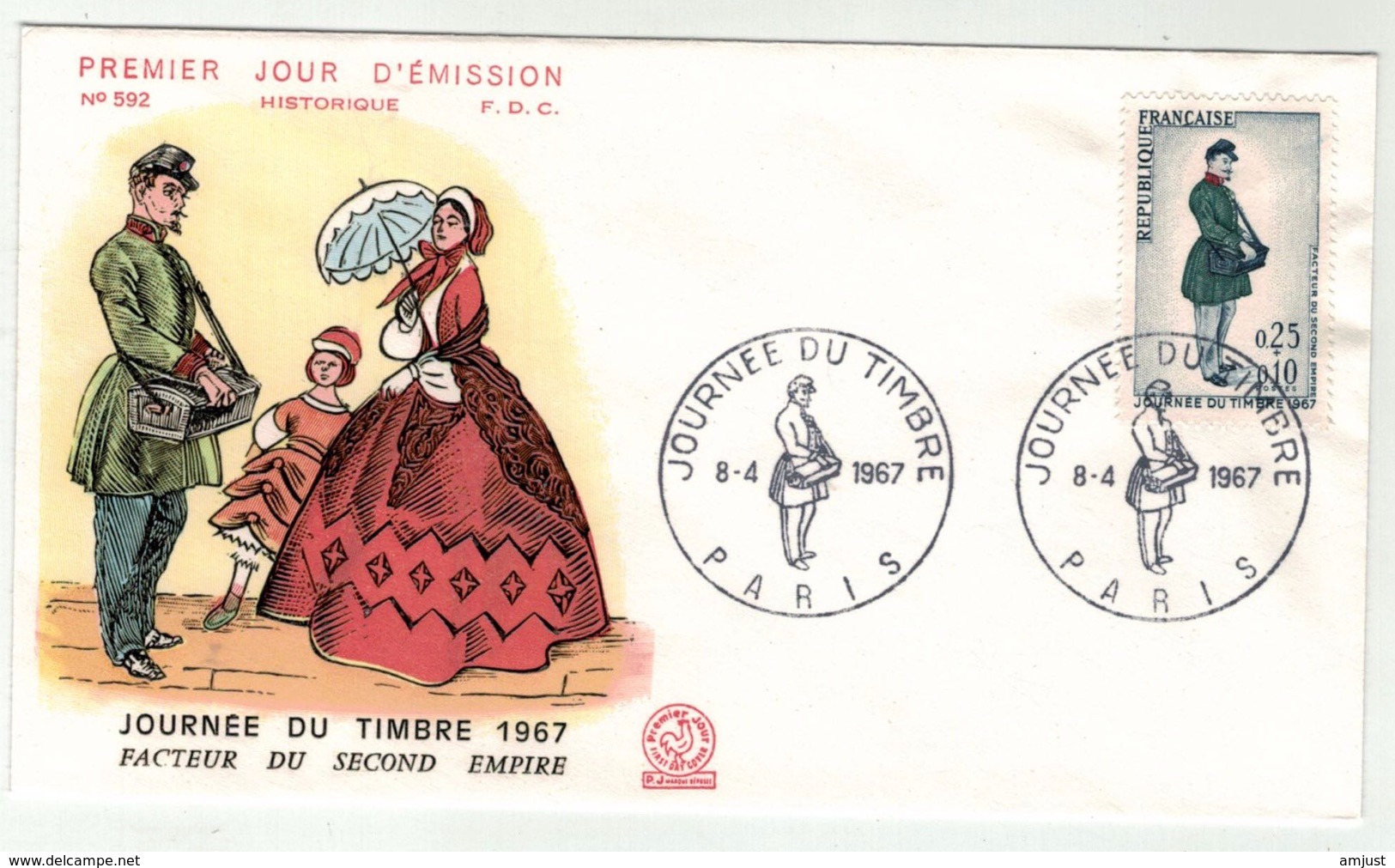 France // FDC // Journée Du Timbre 1967 Paris - 1960-1969