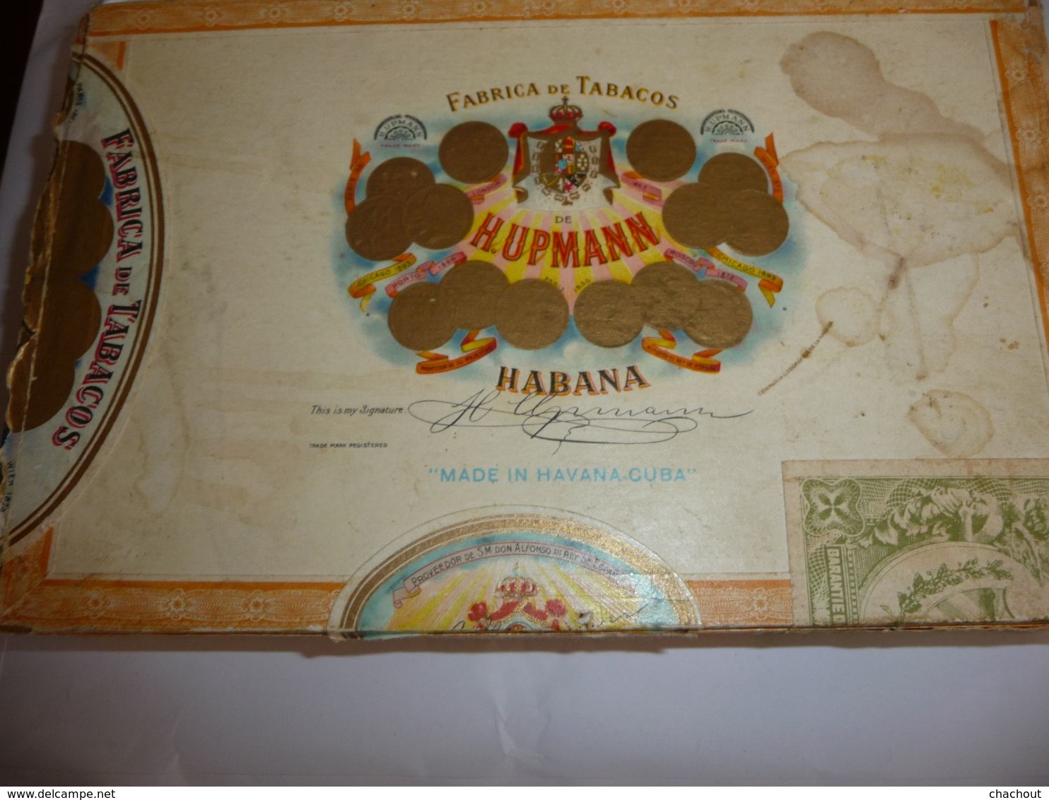 Boite à Cigares Carton De Hupman Habana - Altri & Non Classificati