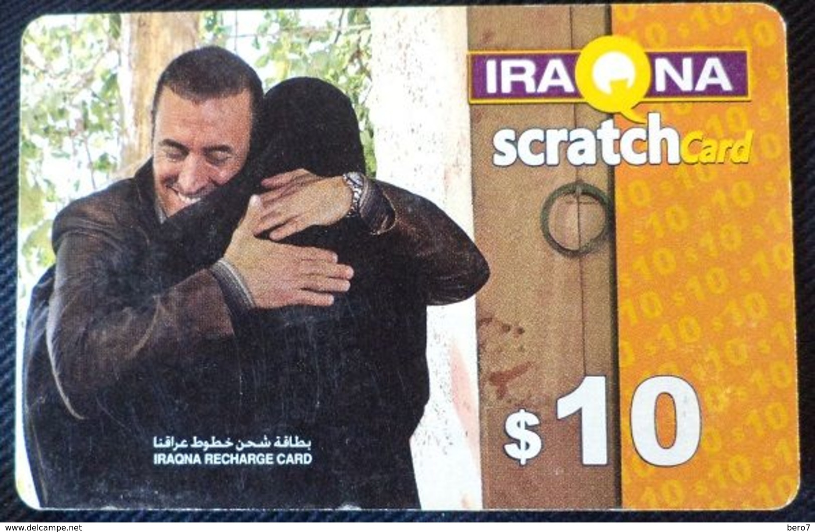 IRAQ - Iraqna -  $10 Scratch Card [used] - Iraq