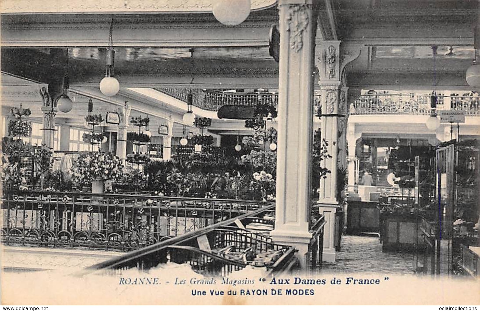 Roanne         42        Aux Dames De France. Rayon De Modes    (voir Scan) - Roanne