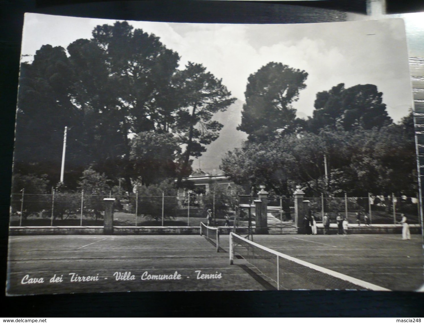Cava Dei Tirreni - Villa Comunale Campo Tennis Usata 1953 - Cava De' Tirreni