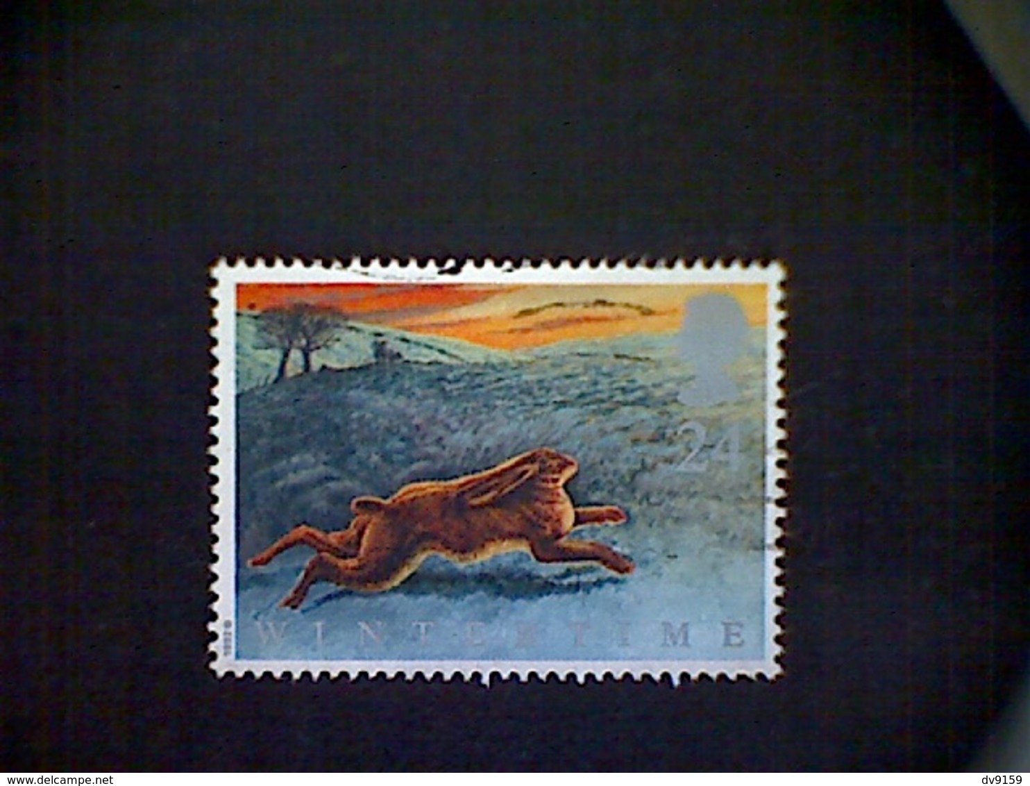 Great Britain, Scott #1422, Used (o), 1992, Animals In Winter, Brown Hare, 24p - Zonder Classificatie