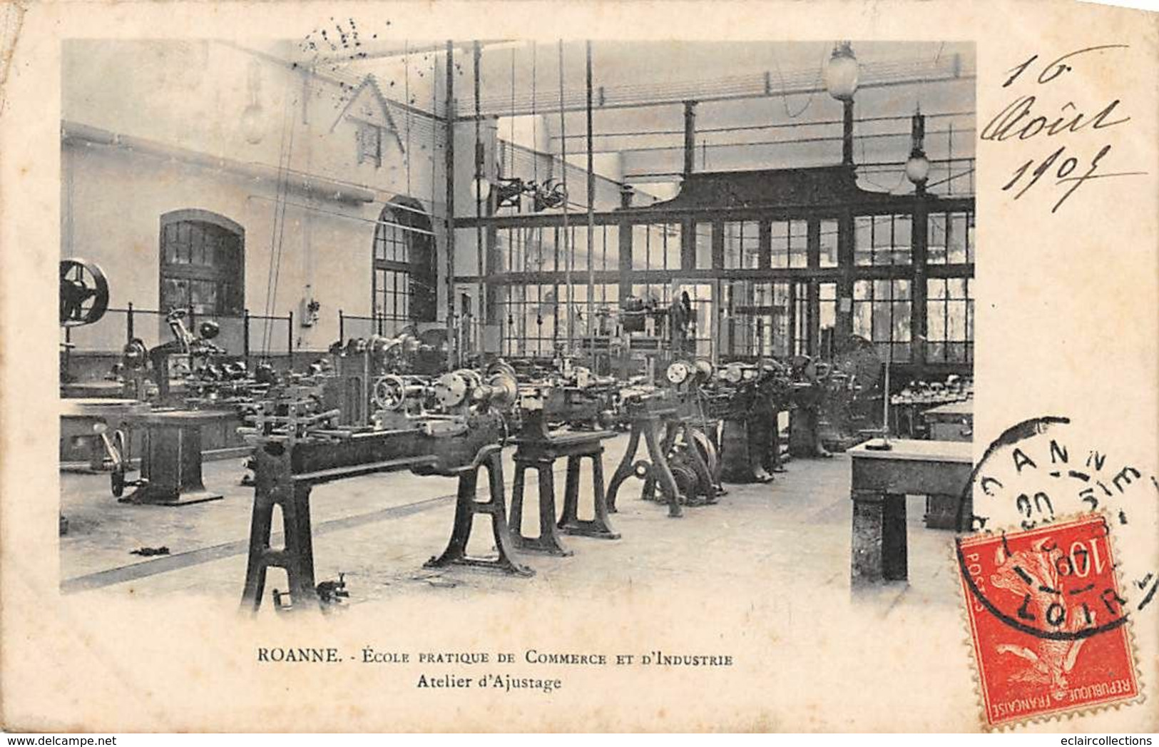 Roanne        42       Ecole De Commerce Et Industrie. Atelier D'ajustage       (voir Scan) - Roanne