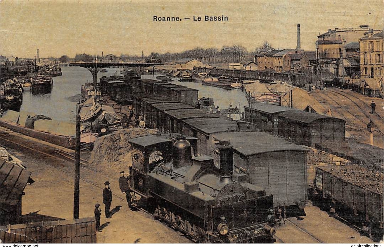 Roanne        42     Le Bassin.  Locomotive       (voir Scan) - Roanne