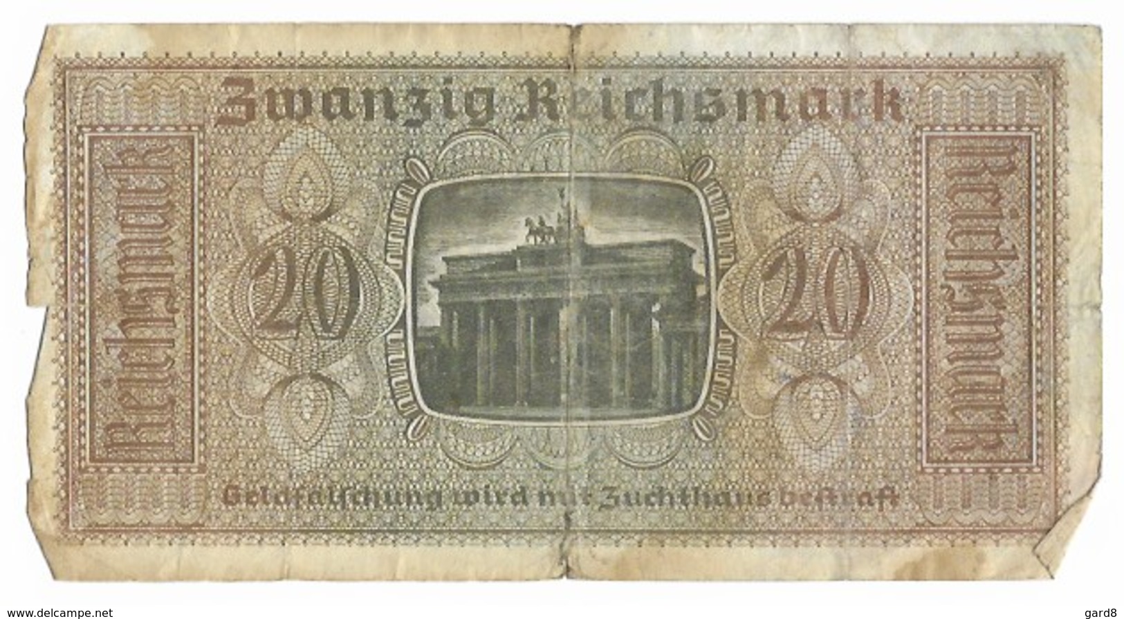 Billet De 20 Reichsmark   - époque Du NSDAP - 20 Reichsmark